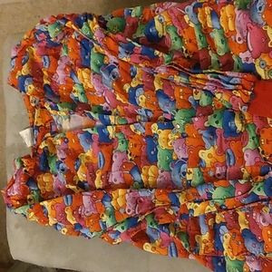Cottonality XLG Scrub Jacket, Teddy Bears